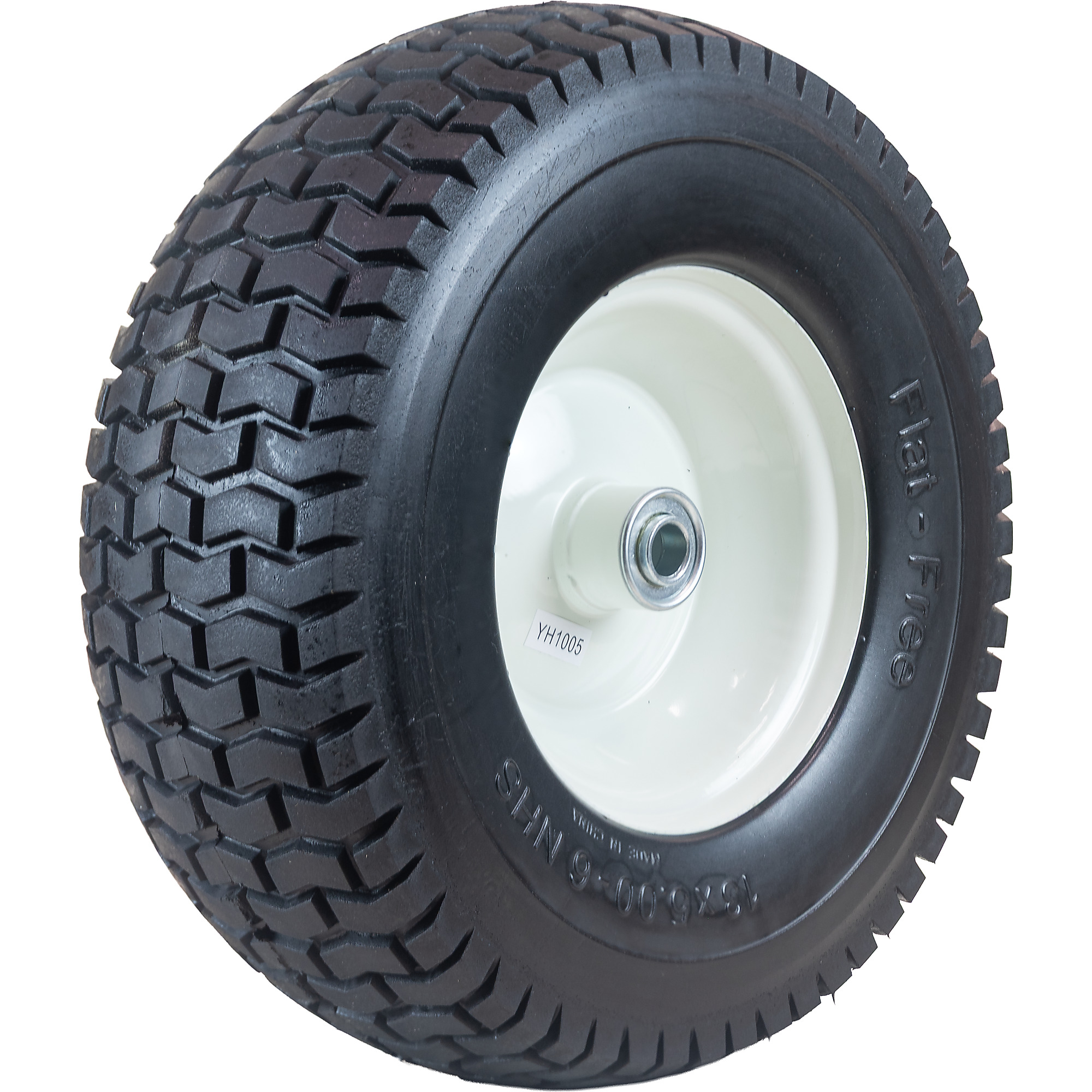 Hi-Run 13X5.00-6 SU12 Flat Free Tire Assembly (5/8" Centered) , YH1005